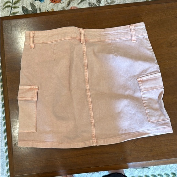 Girls pink denim cargo skirt - Picture 4 of 4